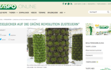 Interview in German on TASPO online – Zielsicher auf die Grüne Revolution zusteuern