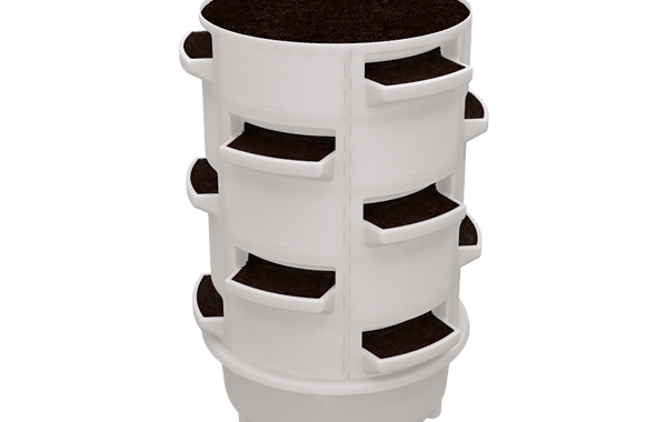 Bundle raised bed alternative, soil based vertical barrel