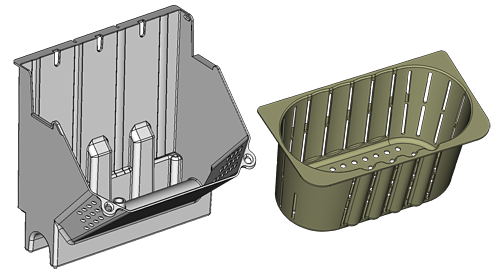 Main parts of the aponix Wall System - Module and Pot Insert